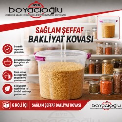 SAĞLAM ST122 ŞEFFAF BAKLİYAT KOVASI 80LT