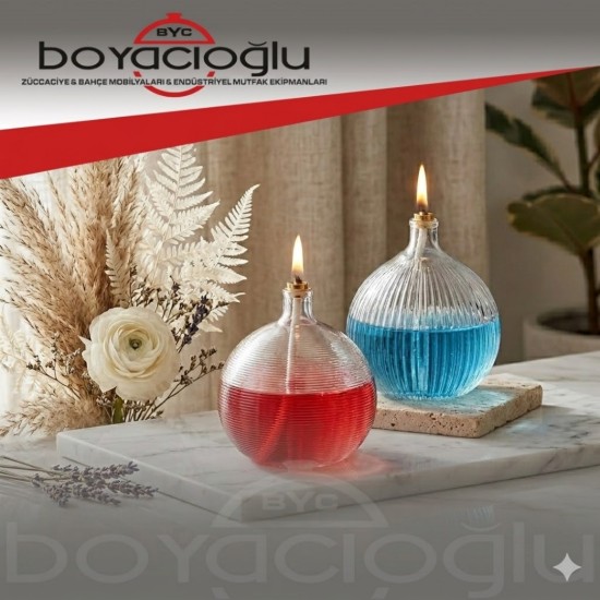 SİGMA SGM05802 CAM KANDİL MUMLUK