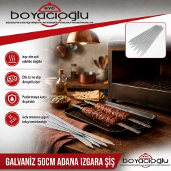 GALVANİZ 50CM ADANA IZGARA ŞİŞ