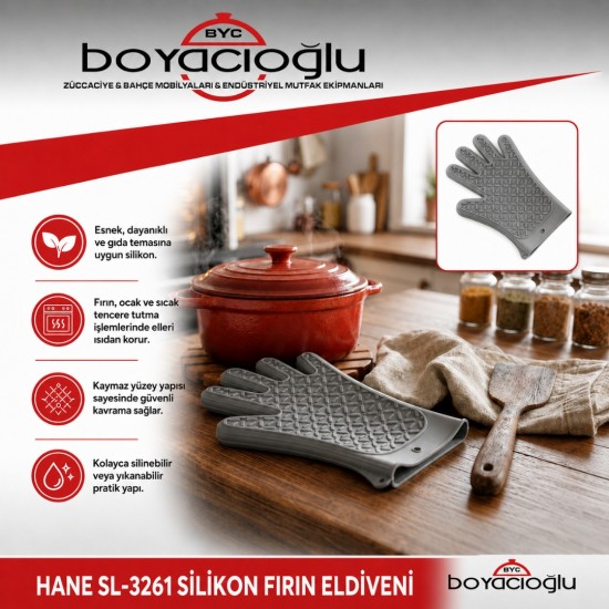 HANE SL-3261 SİLİKON FIRIN ELDİVENİ
