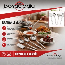 KAYNAKLI SERVİS KAŞIK  KARTELA