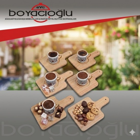 SVR-1784 BAMBU KULPLU FİNCAN ALTLIĞI 6LI