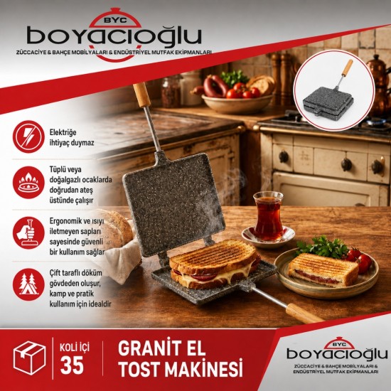 GRANİT EL TOST MAKİNESİ