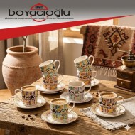 PORSİMA TE-207 NATURA 6LI KAHVE FİNCAN TK.
