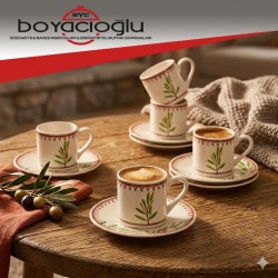 PORSİMA TE-208 FLORES 6LI KAHVE FİNCAN TK.