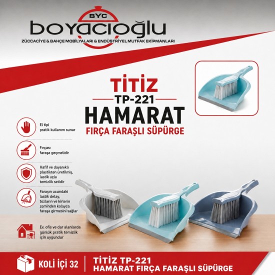 TİTİZ TP-221 HAMARAT FIRÇA FARAŞLI SÜPÜRGE