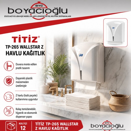 TİTİZ TP-265 WALLSTAR Z HAVLU KAĞITLIK