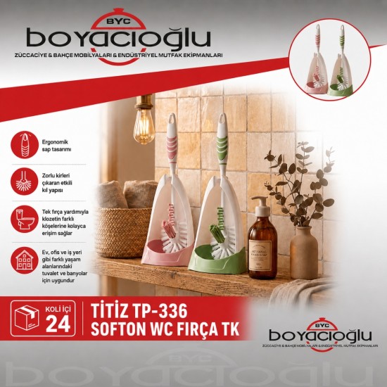 TİTİZ TP-336 SOFTON WC FIRÇA TK