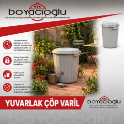 YUVARLAK ÇÖP VARİL 15LT 