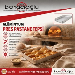 60X40X2 ALÜMİNYUM PRES PASTANE TEPSİ 