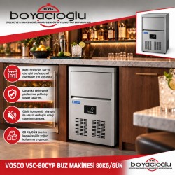 VOSCO VSC-80CYP BUZ MAKİNESİ 80KG/GÜN