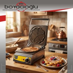 REMTA ÇİÇEK MODEL WAFFLE MAKİNASI 21 CM