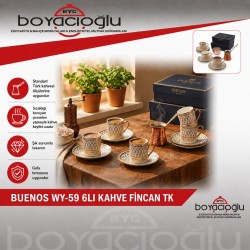 BUENOS WY-59 6LI KAHVE FİNCAN TK