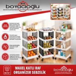 MAXEL Y-155 KATLI RAF ORGANİZER SEBZELİK 5Lİ