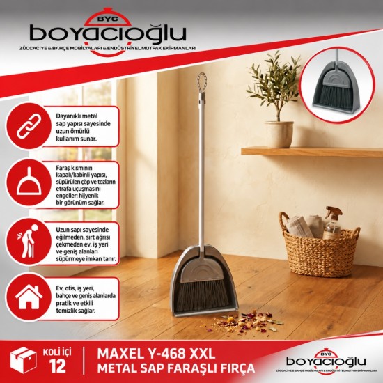 MAXEL Y-468 XXL METAL SAP FARAŞLI FIRÇA