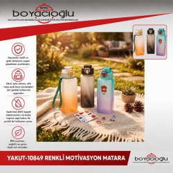 YAKUT-10849 RENKLİ MOTİVASYON MATARA