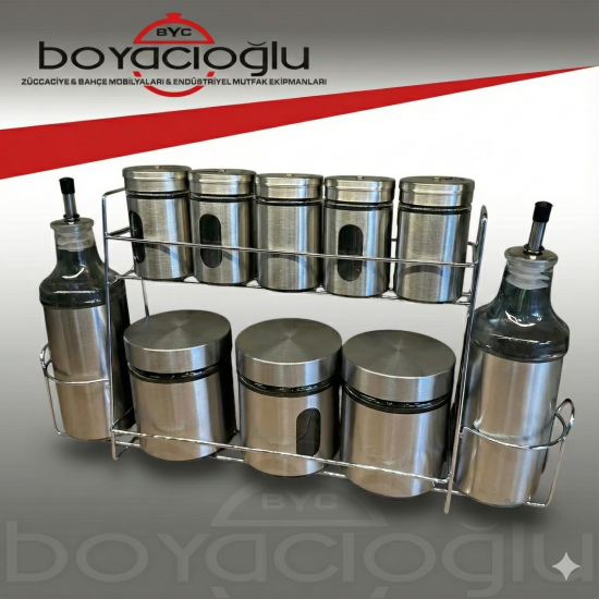 YAKUT-13416 YAĞLIKLI METAL STANDLI BAHARATLIK