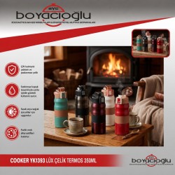 COOKER YK1393 LÜX ÇELİK TERMOS 350ML