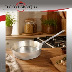 ALKAR ELOKSAL YAĞ TAVASI DEMİR SAPLI 22NO