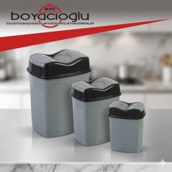 ZP425 ZAMBAK HİPPO KLİK ÇÖP KOVASI 0NO 2LT