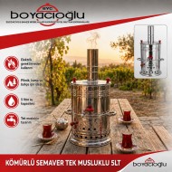 KÖMÜRLÜ SEMAVER TEK MUSLUKLU 5LT
