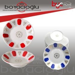 PORSELEN KAHVECİ ÇAY TABAĞI 12LI