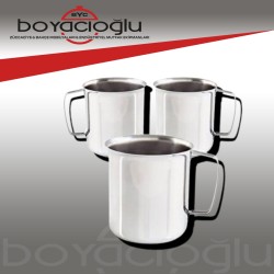 PASLANMAZ BARDAK TAS KULPLU 