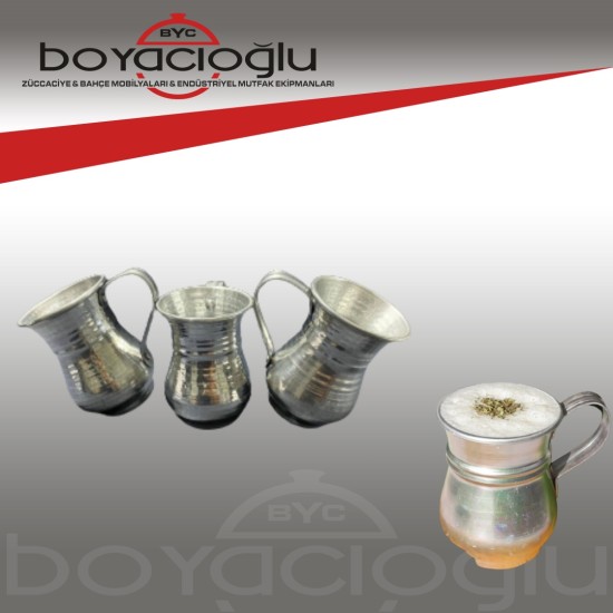 ALÜMİNYÜM BARDAK TAS KULPLU 