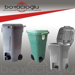 VİOLET 60LT PEDALLI TEKERLEKLİ ÇÖP KONTEYNER