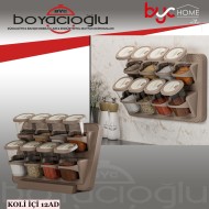 VİOLET 0521 STANDLI BAHARATLIK DÖNER KAPAK 8Lİ
