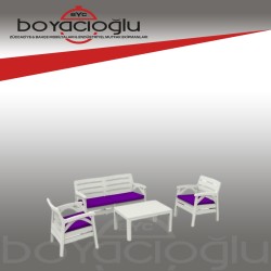 VİOLET SANTANA 2Lİ OTURMA TAKIMI-BEYAZ