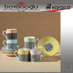 KARACA BALİ 6LI KAHVE FİNCAN TK.