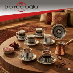 KARACA HELENİSTİK 6LI KAHVE FİNCAN TK