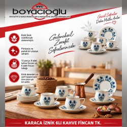 KARACA İZNİK 6LI KAHVE FİNCAN TK.