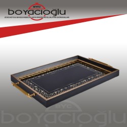 KARACA NAZENDE 49X29 CM DİKDÖRT. CAM TEPSİ