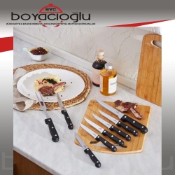 KARACA TONG 8PRÇ STEAK BIÇAK SETİ
