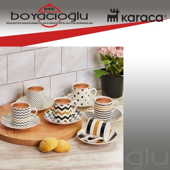KARACA NOSSA 6LI KAHVE FİNCAN TK.