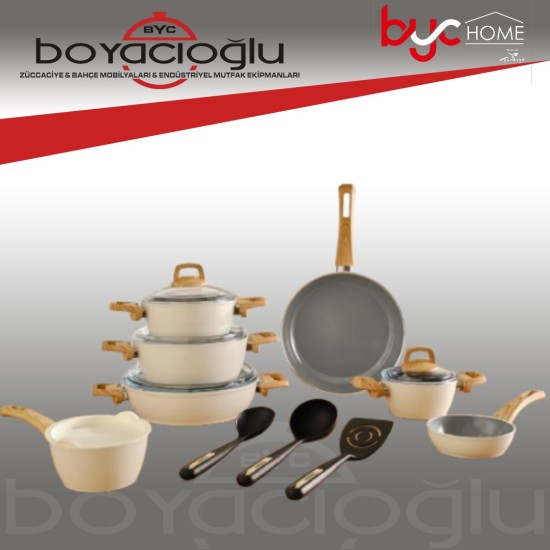 KARACA SWISS CRYSTAL 15PRÇ TENCERE SETİ