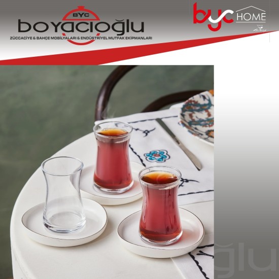 KARACA STREAMLINE HOLE 6LI ÇAY SETİ KARACA STREAMLINE HOLE 6LI ÇAY SETİ