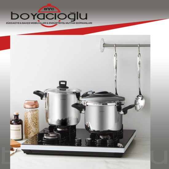 KARACA BREVE 6+8 LT DÜDÜKLÜ TENCERE SET