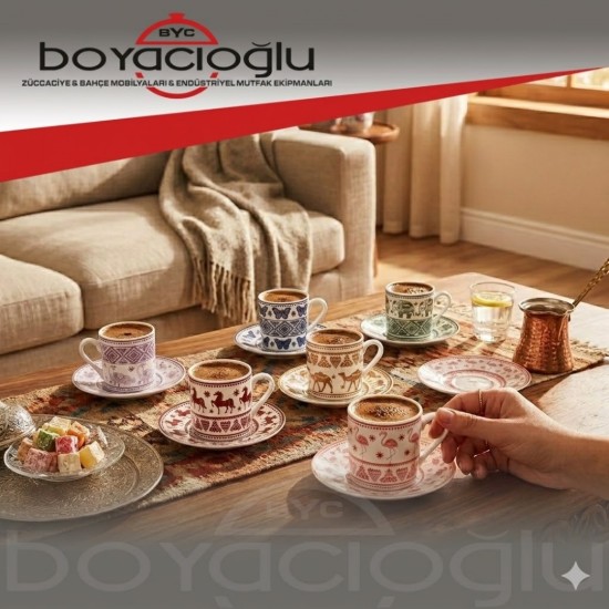 KARACA TERİ 6LI KAHVE FİNCAN TK