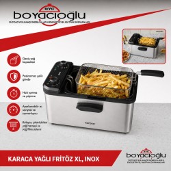 KARACA YAĞLI FRİTÖZ XL, INOX