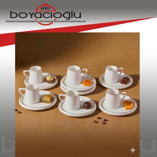 KARACA HAZAN İKRAMLIKLI 6LI FİNCAN TK.