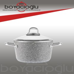 KARACA BİOGRANİT SHEN TENCERE, DERİN 24CM