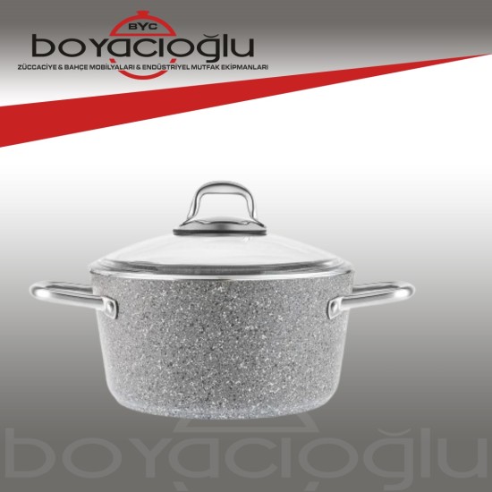 KARACA BİOGRANİT SHEN TENCERE, DERİN 24CM