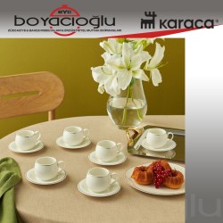 KARACA ADİLE 6LI KAHVE FİNCAN TK. DUBLE
