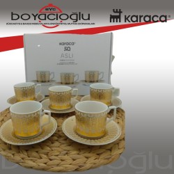 KARACA ASLI 6LI KAHVE FİNCAN TK.