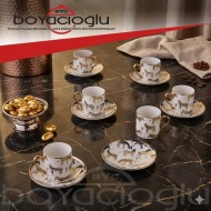 KARACA ZEBRA GOLD 6 KİŞİLİK FİNCAN TAK.