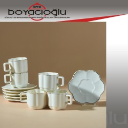 KARACA EZGİ 6 KİŞİLİK KAHVE FİNCANI