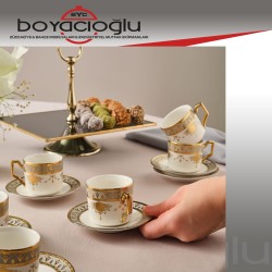 KARACA TUĞRA 6LI KAHVE FİNCAN TK